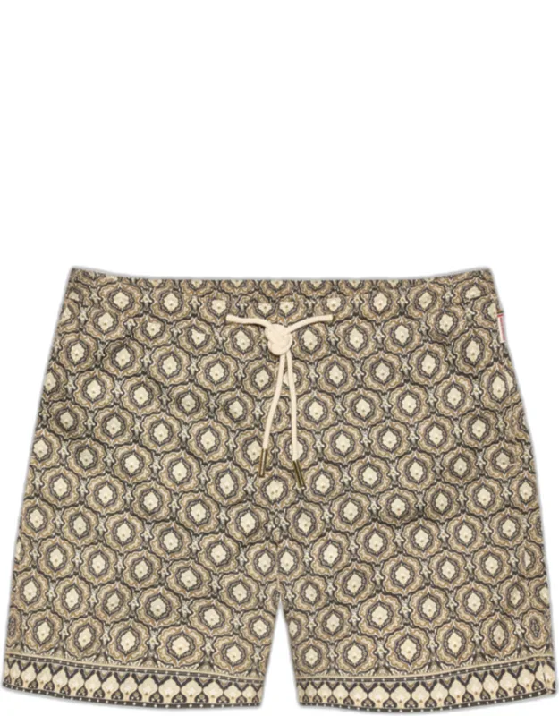 Printed Drawcord Swim Shorts
