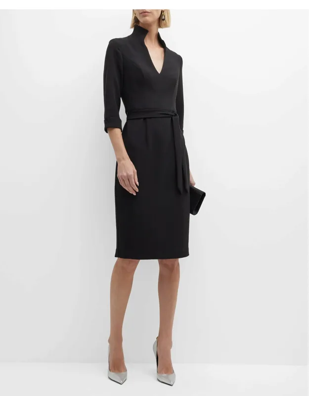 Madeline V-neck 3/4-sleeve Sheath Dress