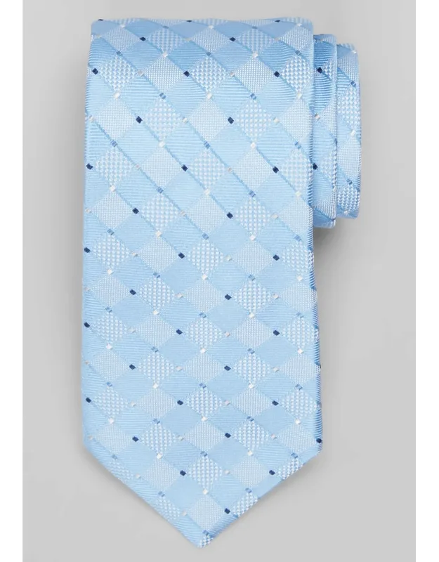 Traveler Collection Multi-texture Grid Tie - Long