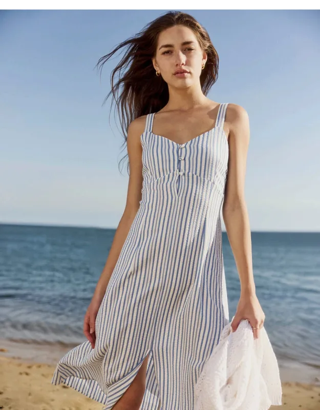 Madelyn Stripe Midi Dress