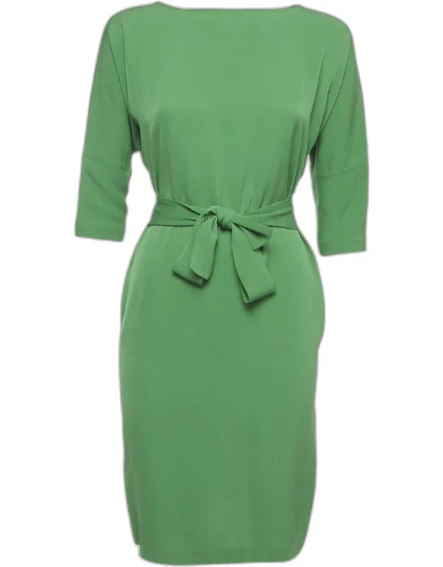 Silk Belted Dress