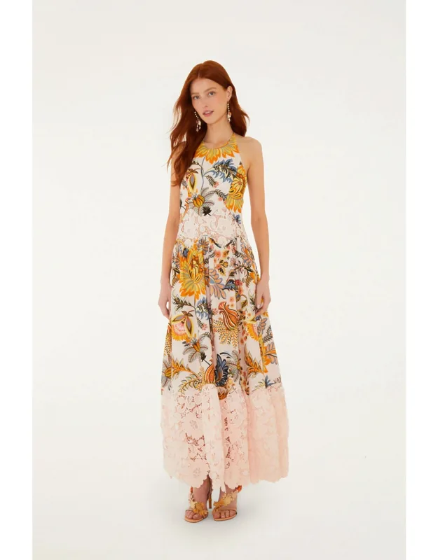 Floral Lace Maxi Dress