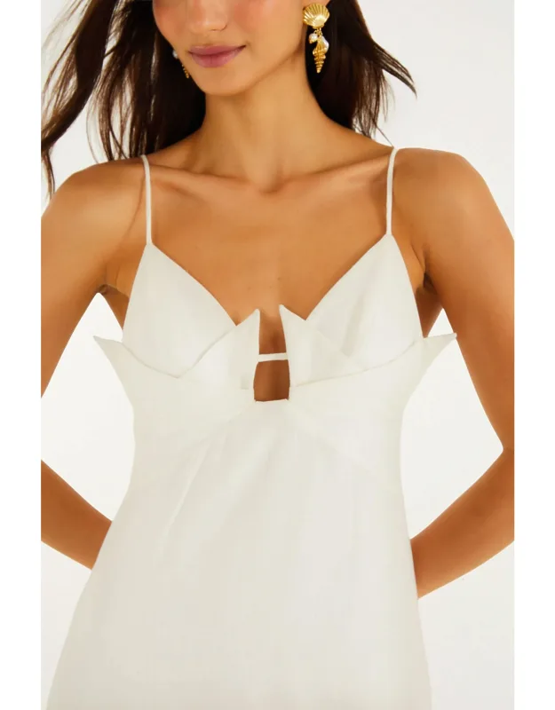 Off-white Paper Boat 3d Maxi Dress