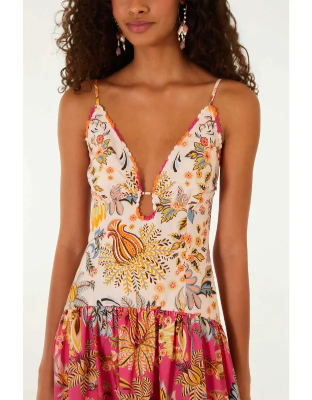 Floral Mix Organic Cotton Maxi Dress