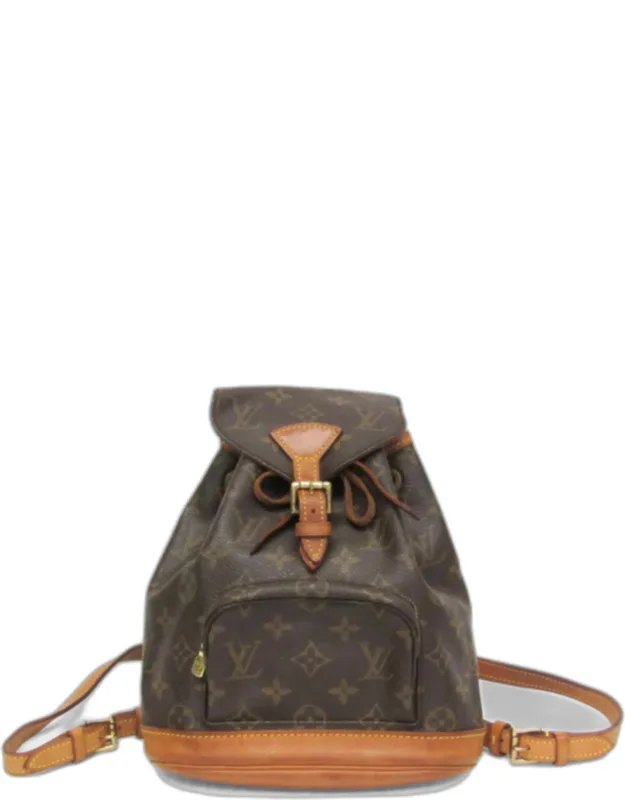 Mini Monsuri Backpack With Adjustable Shoulder Straps And Drawstring Closure