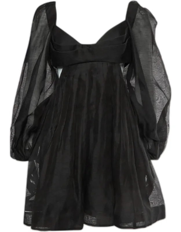 Linen Blend Harmony Bralette Mini Dress