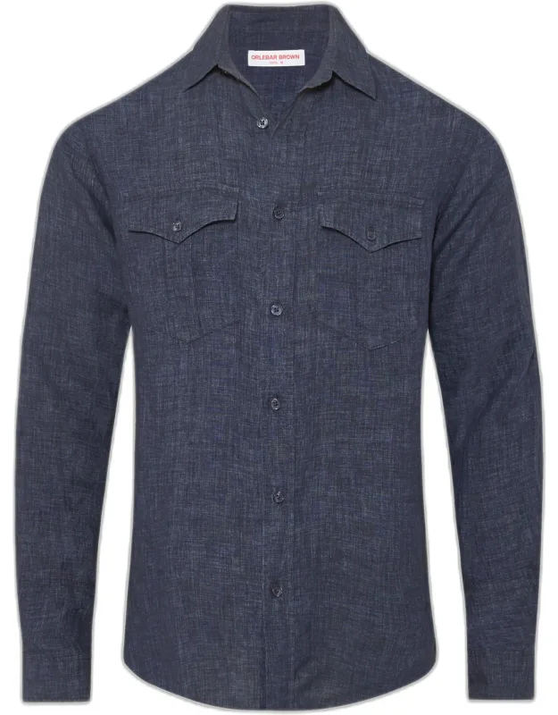 Tailored Linen Long Sleeve Shirt