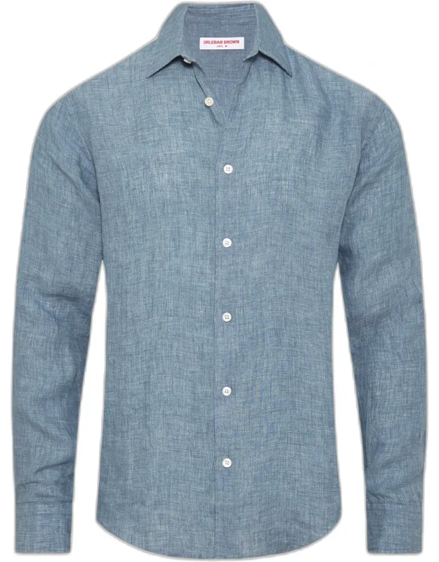 Tailored Long Sleeve Linen Shirt