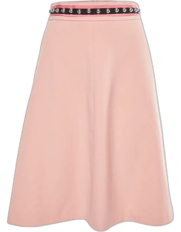 Stretch Crepe A-line Skirt