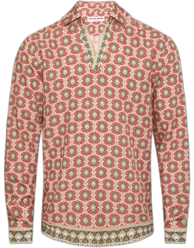 Printed Lyocell Long Sleeve Shirt