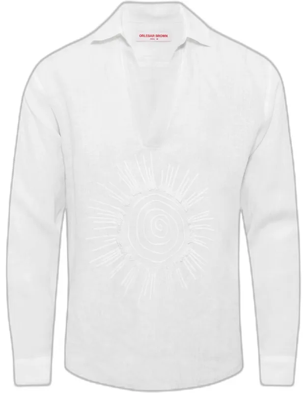 Sunshine Embroidered Linen Shirt