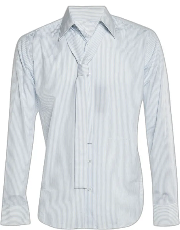 Pin Striped Cotton Button Up Shirt