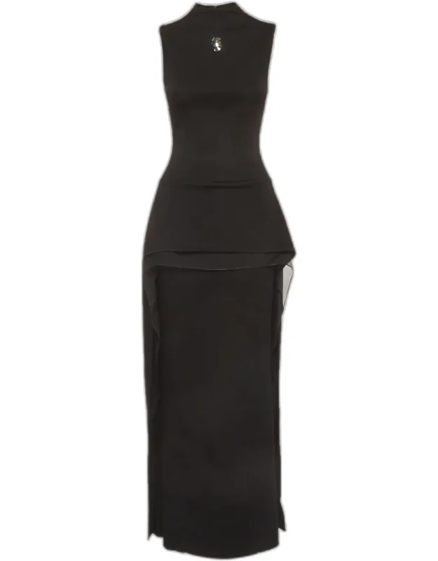 Knit And Organza Pietra Dress