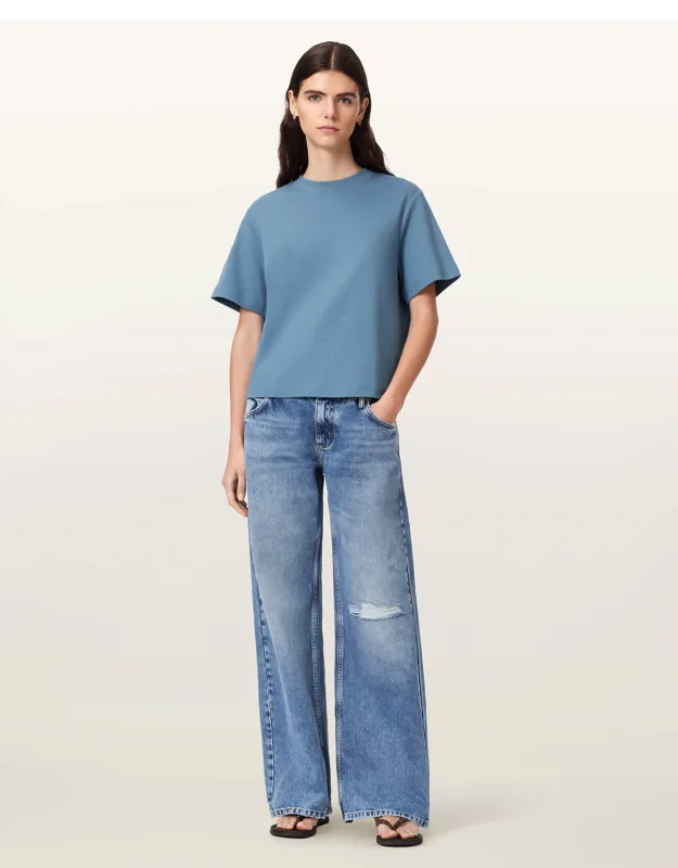 Wide Leg Denim Jeans
