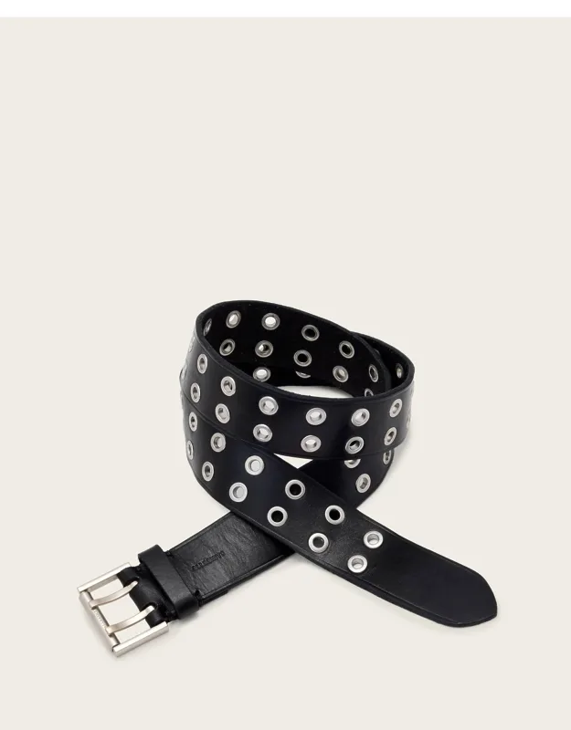 Nyla Double Eyelet Leather Belt