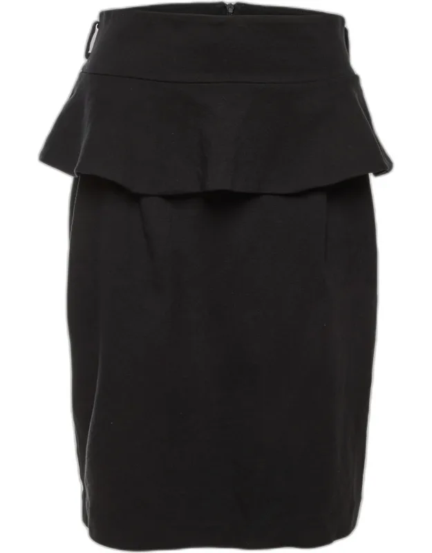 Jersey Peplum Pencil Skirt
