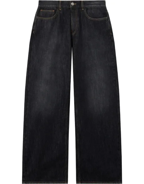 Curved Logo Denim Jeans