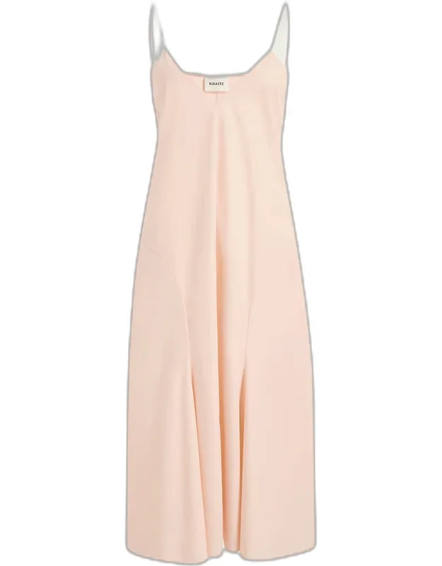 Sleeveless Cotton Midi Dress
