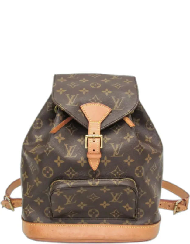 Montsouris Mm Backpack - Durable Monogram Canvas, Structured Base
