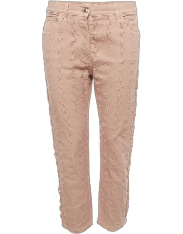 Distressed Straight Fit Jeans