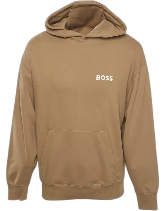Logo Print Cotton Hoodie