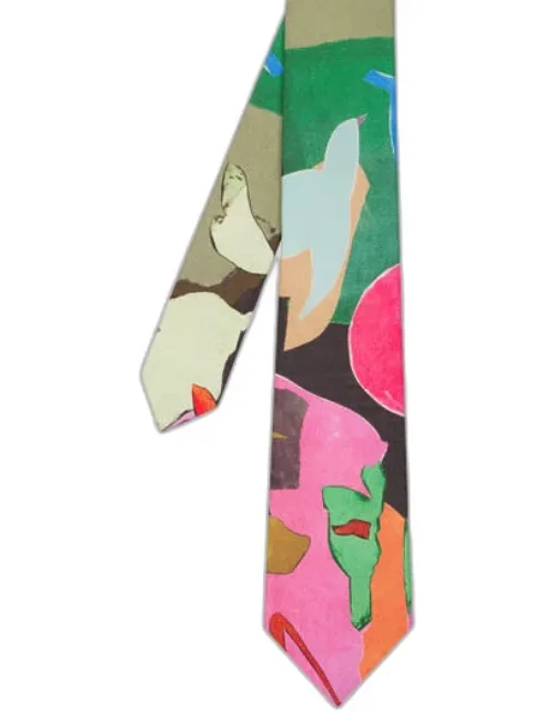 River Collage Tie