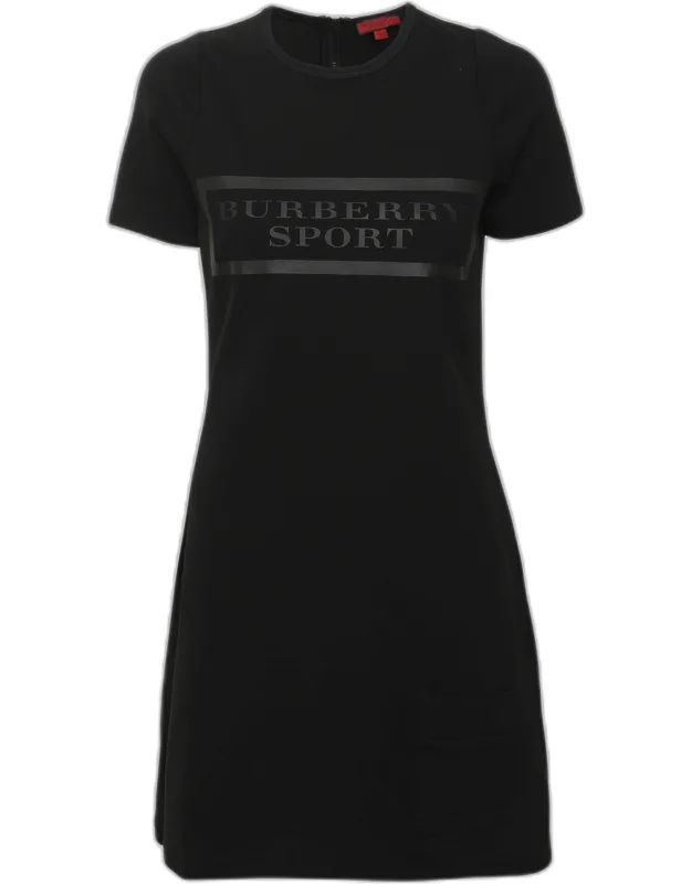 Logo Print Jersey Mini Dress