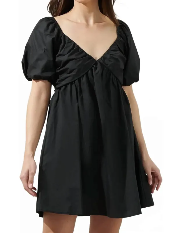 Leandra Poplin Mini Dress