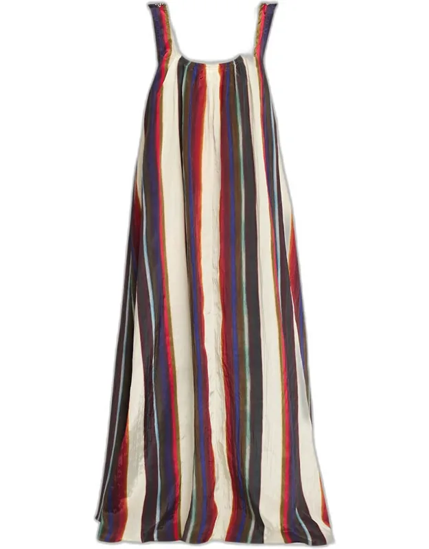 Morris Stripe Sleeveless Maxi Dress