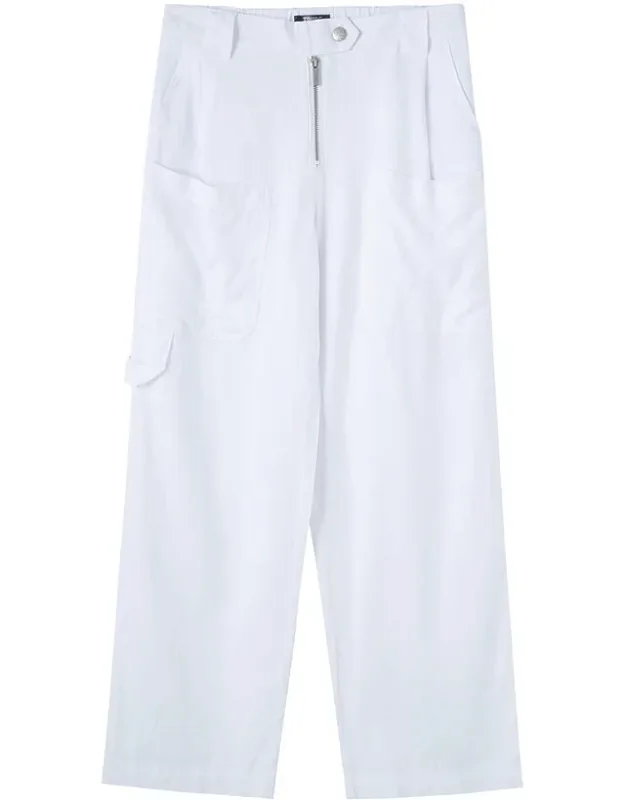 Cargo Linen-blend Pants