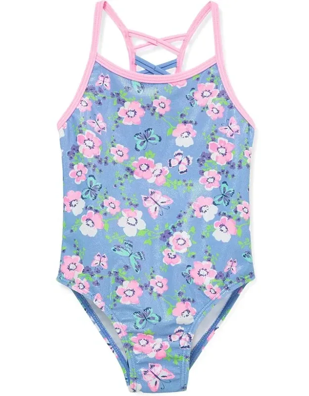 Foil Overlay Swimsuit