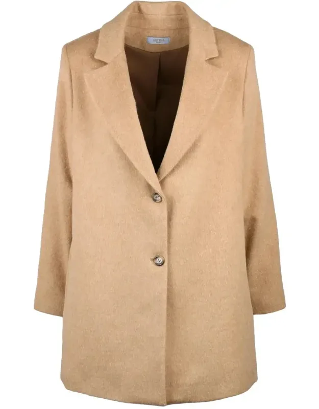 Boxy Coat With Classic Lapel