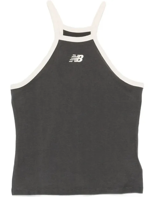 Logo-embroidered Racerback Tank Top