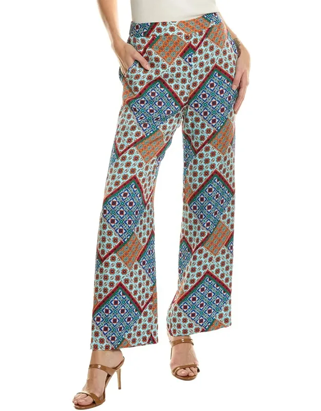 Silk-blend Pants