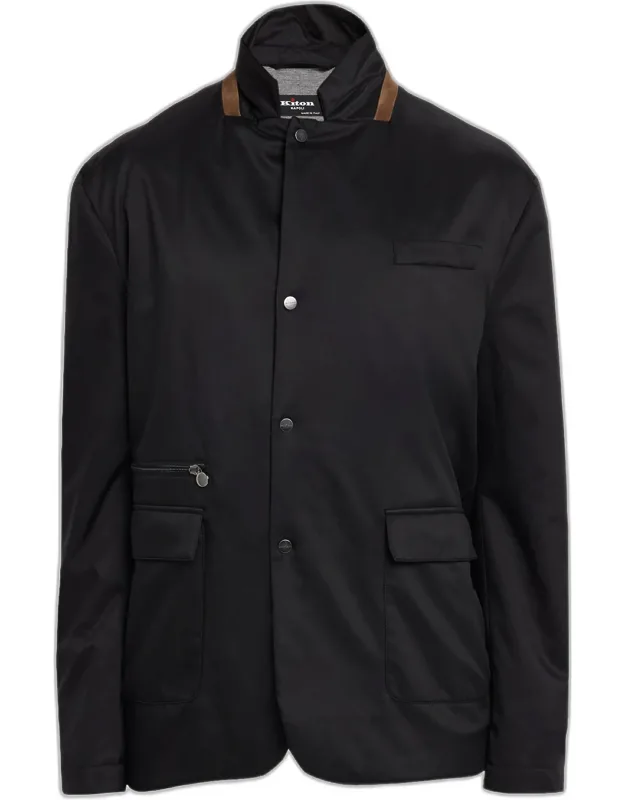 Wool Full-zip Shirt Jacket