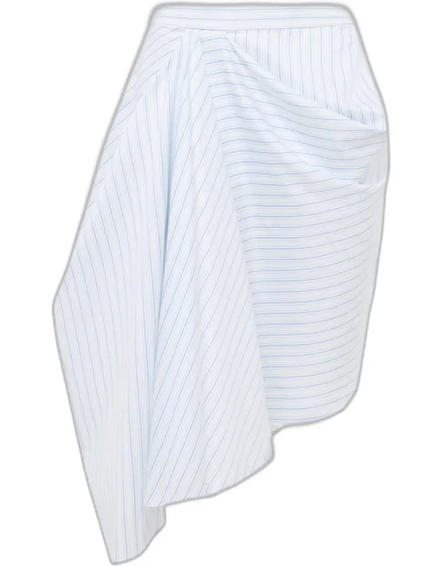 Asymmetric Draped Pencil Skirt