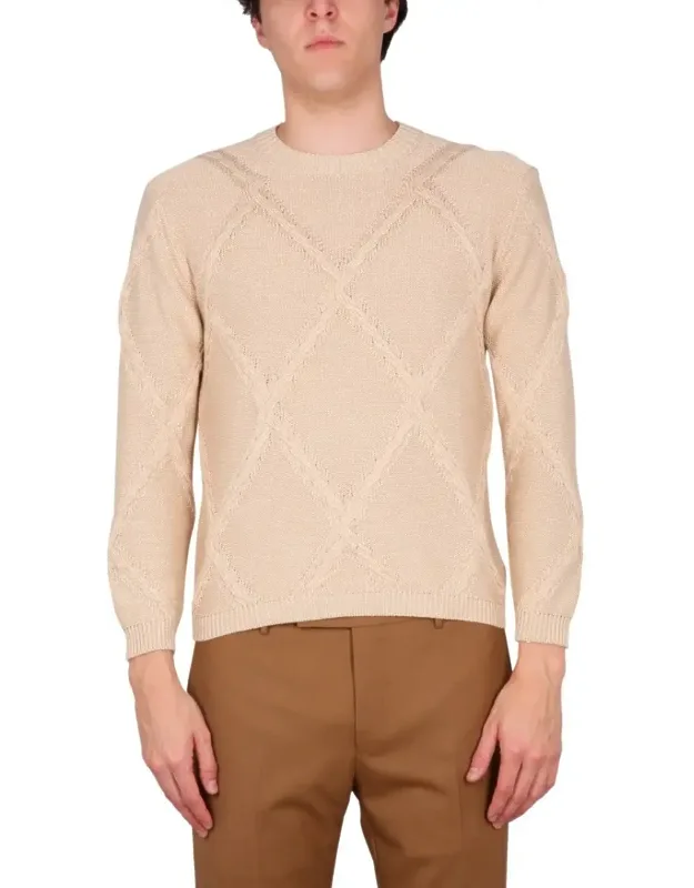 Cable Stitch Crew Neck Sweater