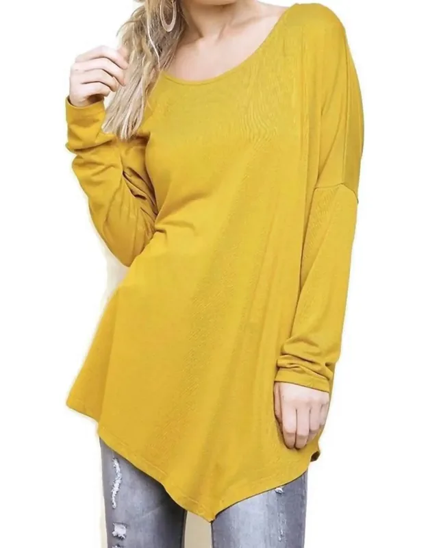 Asymmetric Long Sleeve Top