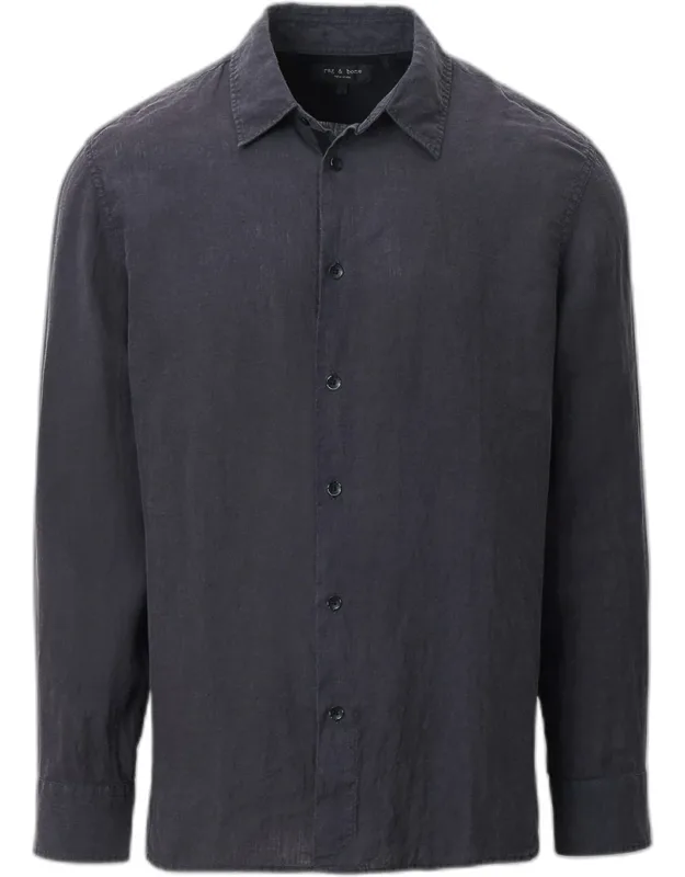 Finch Linen Button-down Shirt