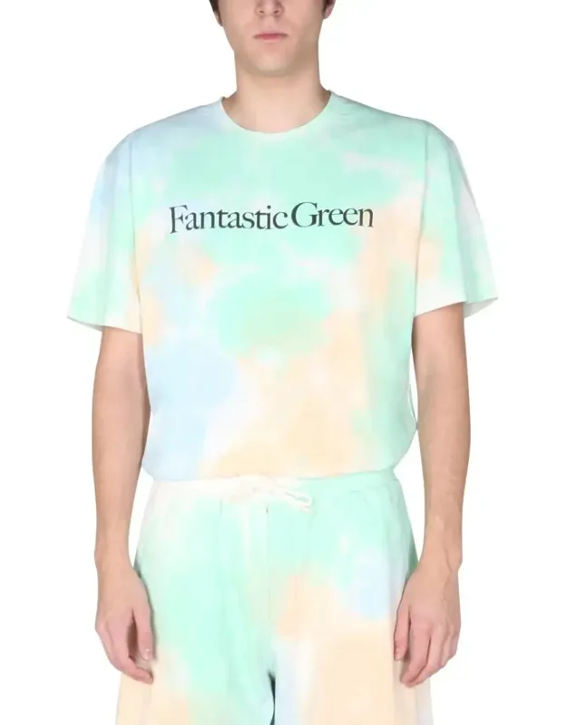 "t-shirt With Soft Tie-dye Pattern"