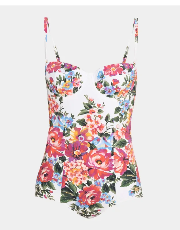 Floral Balconette Swimsuit