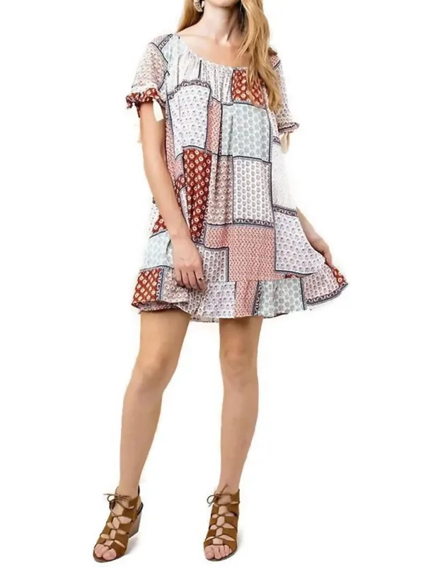 Folklore Tassel Mini Swing Dress