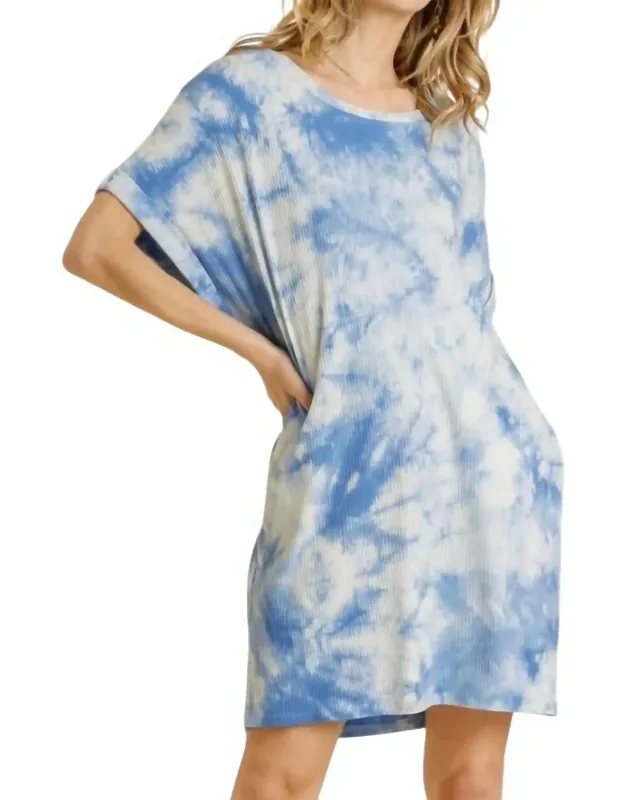 Ribbed Tie Dye Dress