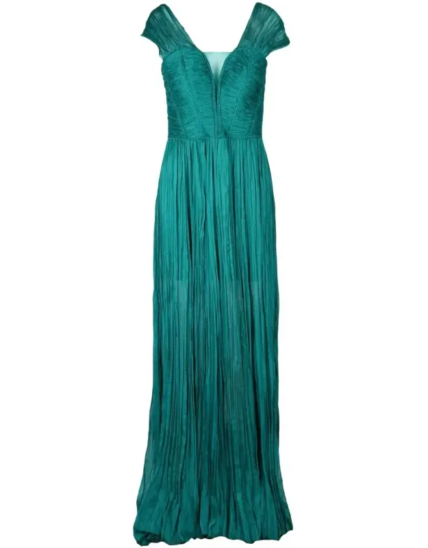 Pleated Maxi Dress
