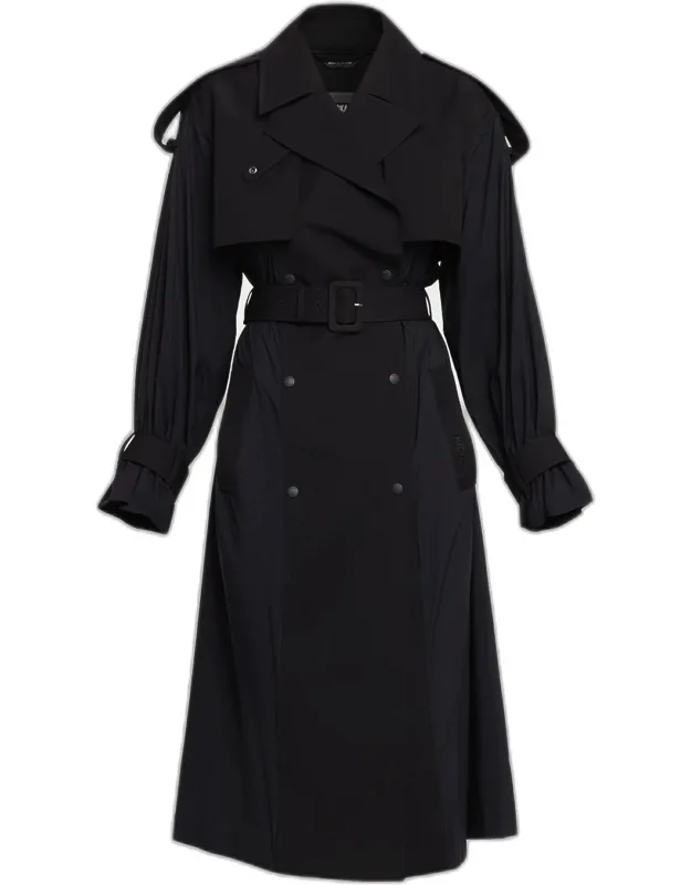 Double-breasted Twill Trench Coat
