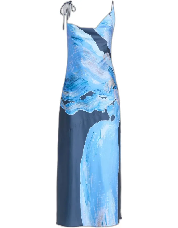 Satin Maxi Dress