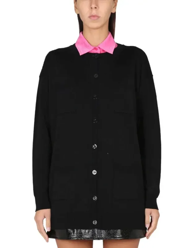 Relaxed Fit Virgin Wool Cardigan
