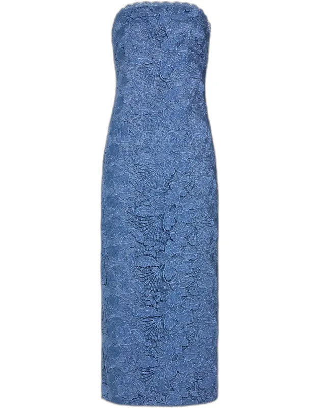 Floral Lace Midi Dress
