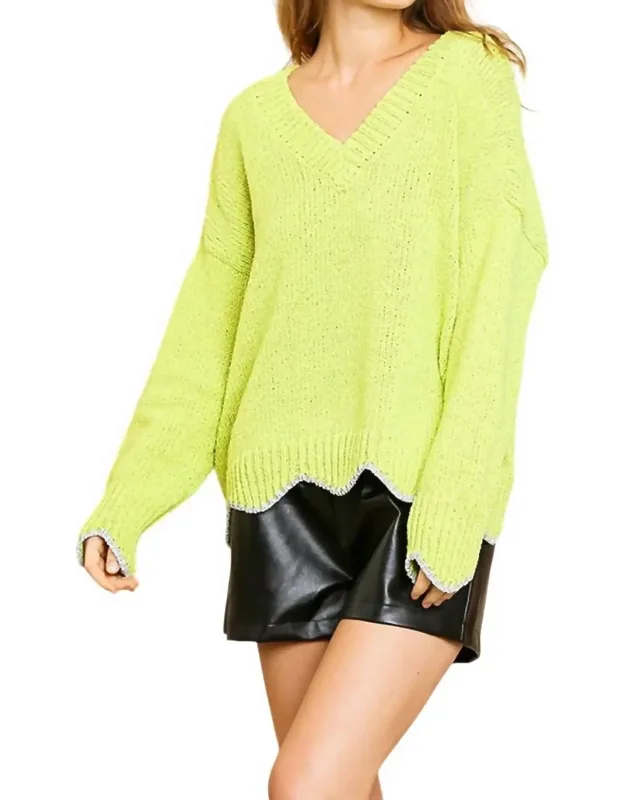 Zig Zag Pullover Sweater