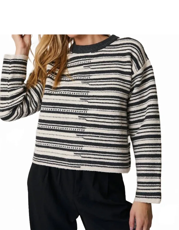 Broken Stripe Sweater